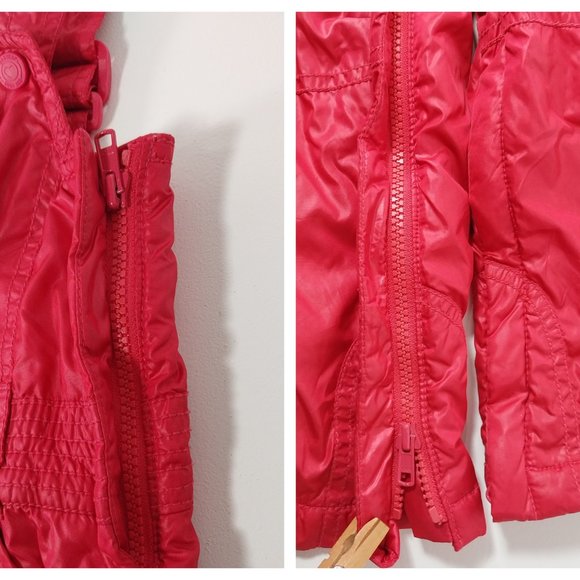 Baby Gap Hot Pink Snow Bib Toddler 3T EUC Overalls Gorpcore WInterwear Utility - Picture 6 of 11
